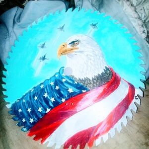Hand Painted Sawblade